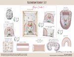 Cot Duvet Bedding Rainbow Bunny Set