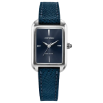 Eco-drive Women's Classic Blue Dial Leather Strap Watch