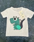 New Rongy Baby White Dinosaur T Shirt 8Y
