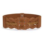 Jasgood Women Elastic Wide Vintage Stretchy Belt For Dresses Retro Fashion Waist Belt