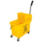 Econo 20L Bucket & Wringer Yellow 300G Mop Max – JAMS-1004