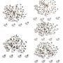A-R 4*7mm White Acrylic Letters Round Flat Alphabet Spacer Beads For Jewelry Making Handmade Diy Bracelet Necklace Acrylic Beads Material