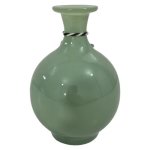 Habitat Ceramic Decor Vase Green Height: 11CM