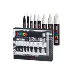 Uni Posca Pc-mix Nib Marker White SET8