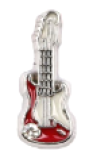 FLC60 - Guitar With Stone Charm For Floating Locket