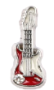 FLC60 - Guitar With Stone Charm For Floating Locket