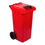 Refuse Wheely Bin Non Sabs Virgin Red 80 L