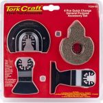 Tork Craft Quick Change Oscillating General Purpose Accessory Kit 4PC