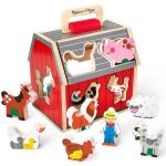 Melissa & Doug Take Along Sorting Barn – Portable Farm Toy