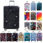 Scratch-resistant Travel Luggage Cover For 45.72-81.28 Cm Suitcases - Black Hand Washable Protective Dust Cover - Travel Accesso