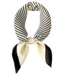 27.5 Inch Silk Feeling Scarf For Women Square Head Scarf Hair Wrap Bandana
