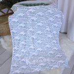 Personalised Fleece Blanket Sea Waves