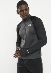 M 1-4 Zip Run Fleece - Ttnf Black - Asphalt Grey