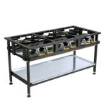 Gas Boiling Table With 6 Staggered Burners By Anvil