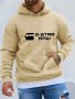 Men's Casual Hooded Sweatshirt With Kangaroo Pocket - 95% Polyester 5% Spandex Knit Fabric Slight Stretch Regular Fit Long Sleeve Pullover With Drawstring Hood