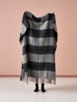 Wool Throw 127 X 152CM Throw Black Grey