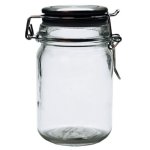 6PACK Metal Cliptop Jar 12X6 Cm 250 Ml