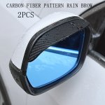 2PCS Car Rear View Mirror Rain Eyebrow Rainproof Universal