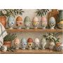 Enjoy Painted Egg Cups On Shelves As A 1000 Piece Puzzle For Adults
