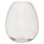Glass Teardrop Vase Clear 18CM