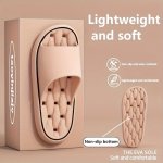 Men's Eva Leaky Slides Non Slip Quick-drying Open Toe Slippers For Indoor Walking And Bathroom Shower