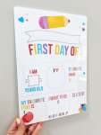 Back To School - Acrylic Board Neutral - Afrikaans