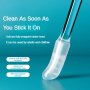 Soft Silicone Ear Wax Removal Tool - Reusable & Disposable Sticky Swabs For Adults Elderly Youngsters - No Batteries Required