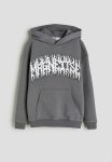 Print-motif Hoodie - Grey