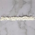 JP770 White Resin Elegant Border Rose