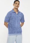 Ben Sherman Terry Textured Polo - Blue