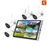 All-in-one Diy Cctv Kit 4-CHANNEL Wifi Nvr With 10.1" Built-in Screen & Smart Cameras
