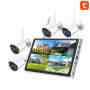 All-in-one Diy Cctv Kit 4-CHANNEL Wifi Nvr With 10.1" Built-in Screen & Smart Cameras