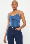 Sissy Boy Knit Denim Bodysuit - Light Vintage