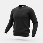 Calvin Klein Cotton Crew Sweater Blk