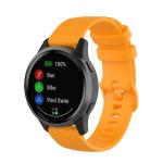 For Garmin Vivoactive 4 22MM Silicone Watch Band Orange