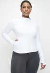 Cotton On Plus Active Core Zip Through Long Sleeve - White