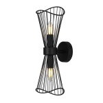 Sensu Double Wall Light Up Down Black Gold - Black