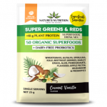 Nature& 039 S Nutrition Greens & Reds + Protein Cocoa Vanilla 25G