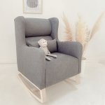 Ivy Rocking Chair- Plush Cotton Fabric
