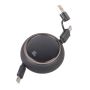 Telescoping USB Type C To Type C Cable 100W Charging And 480MBPS Data