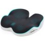 Ergonomic Memory Foam Office Desk Chair Sitting Cushion Hip Relief - Black