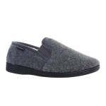 Mens Johnny Slippers In Grey - Grey 12