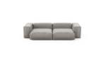 Two Module Sofa - Velvet - Light Grey - 272CM X 136CM
