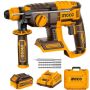 Ingco - Cordless 3PC Combo Kit With Rotary Hammer Angle Grinder & Lamp