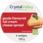 Crystal Valley Gouda Flavoured Full Cream Cheese Spread 6 Pack