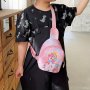 Children's Fashion Bag Cartoon Unicorn Diagonal Shoulder Bag MINI Change Coin Chest Bag Suitable For Children Aged 3-6 And Under 3.2 FEET/1 Meter Tall