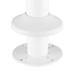 Slatwall Desk Mounting Pole - White - Up To 50KG