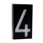 Ywxlight 0.36W Solar Powered Wall Mount 6 Leds Lighting Doorplate Lamp House Number Porch Lights With Solar Pannel 4