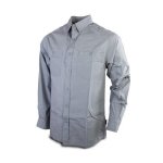 WMA360 Smokey Haze Mens Plain Poplin Ls Shirt - 4XL