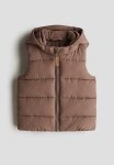 Hooded Gilet - Brown